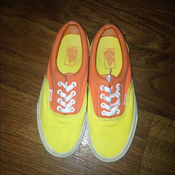 orange yellow vans